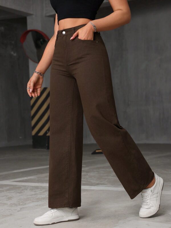 EZwear Women's Straight Loose Casual Jeans With Pockets - Image 4
